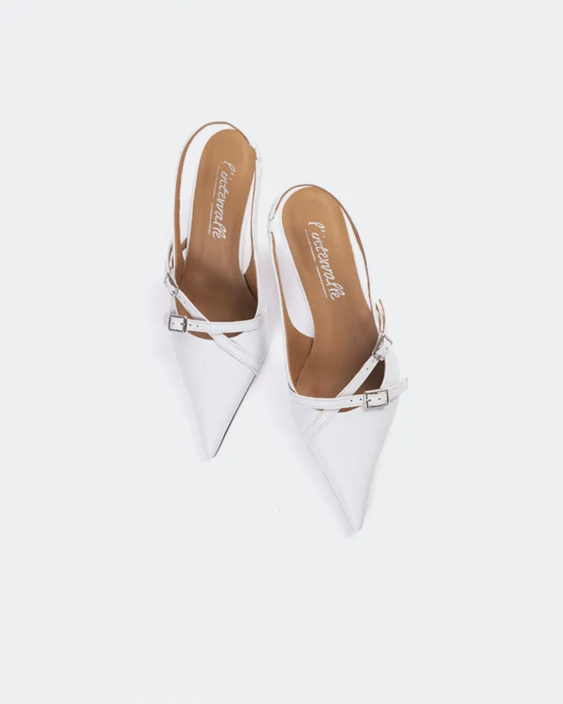 Montrose White Leather
