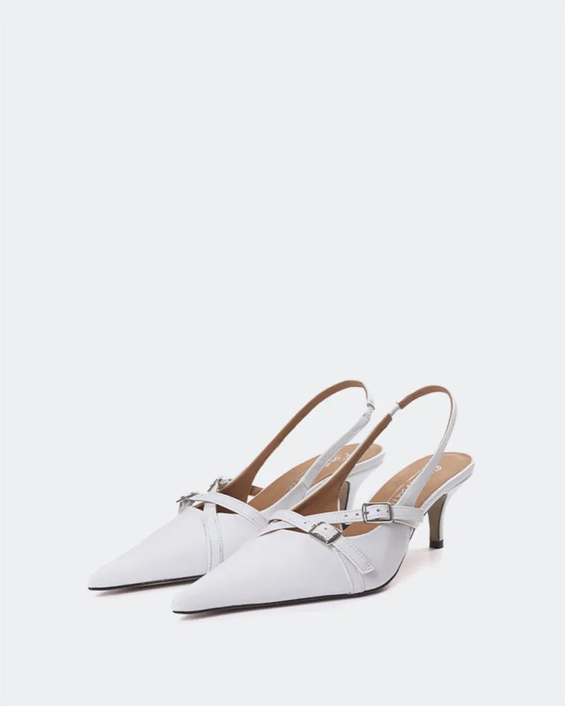 Montrose White Leather
