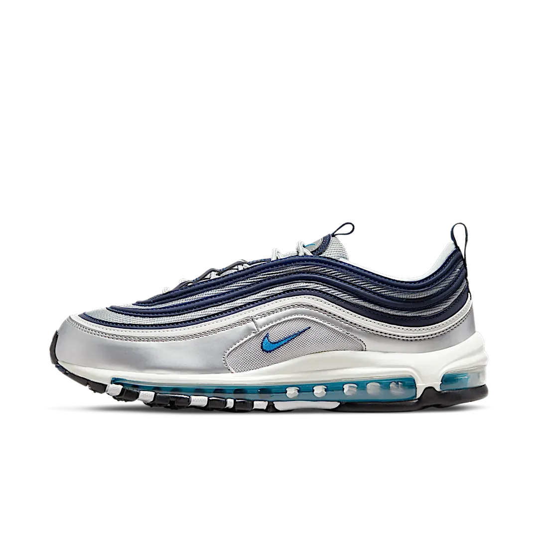 Nike Air Max 97 Metallic Silver Chlorine Blue