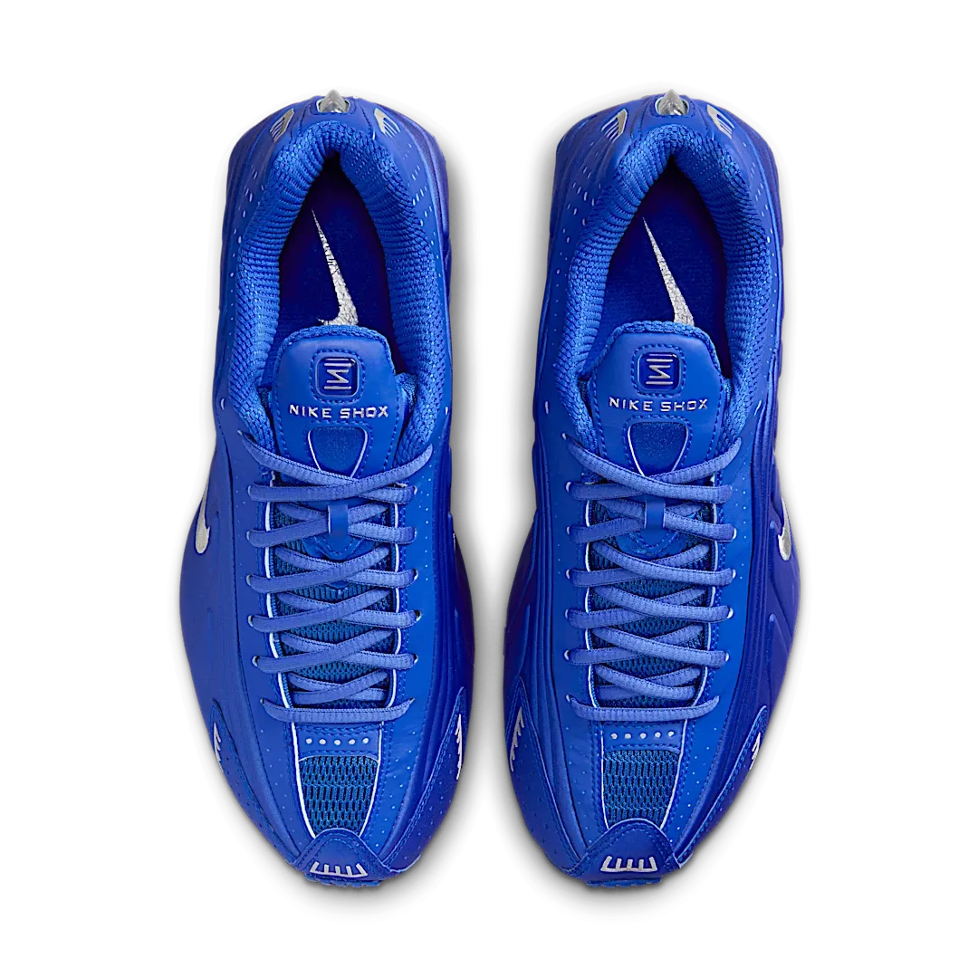 Nike Shox R4 Racer Blue Metallic Silver