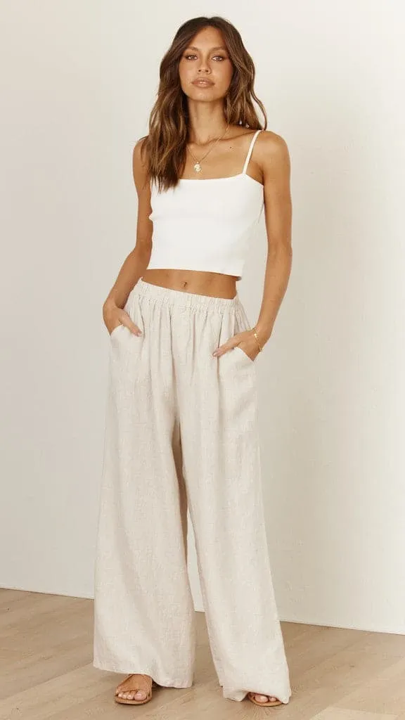 Oceana Pants - Natural