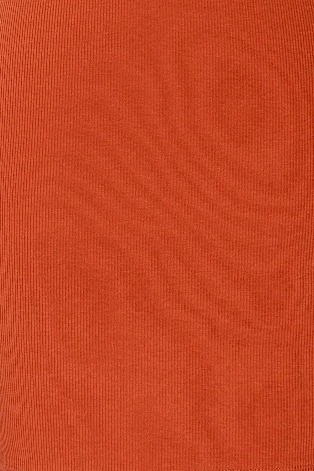 Orzesze Rust | Ribbed Fitted Short Dress