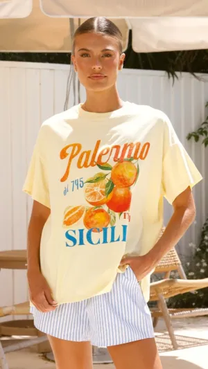 Palermo Shirt and Shorts Set - Yellow/Blue
