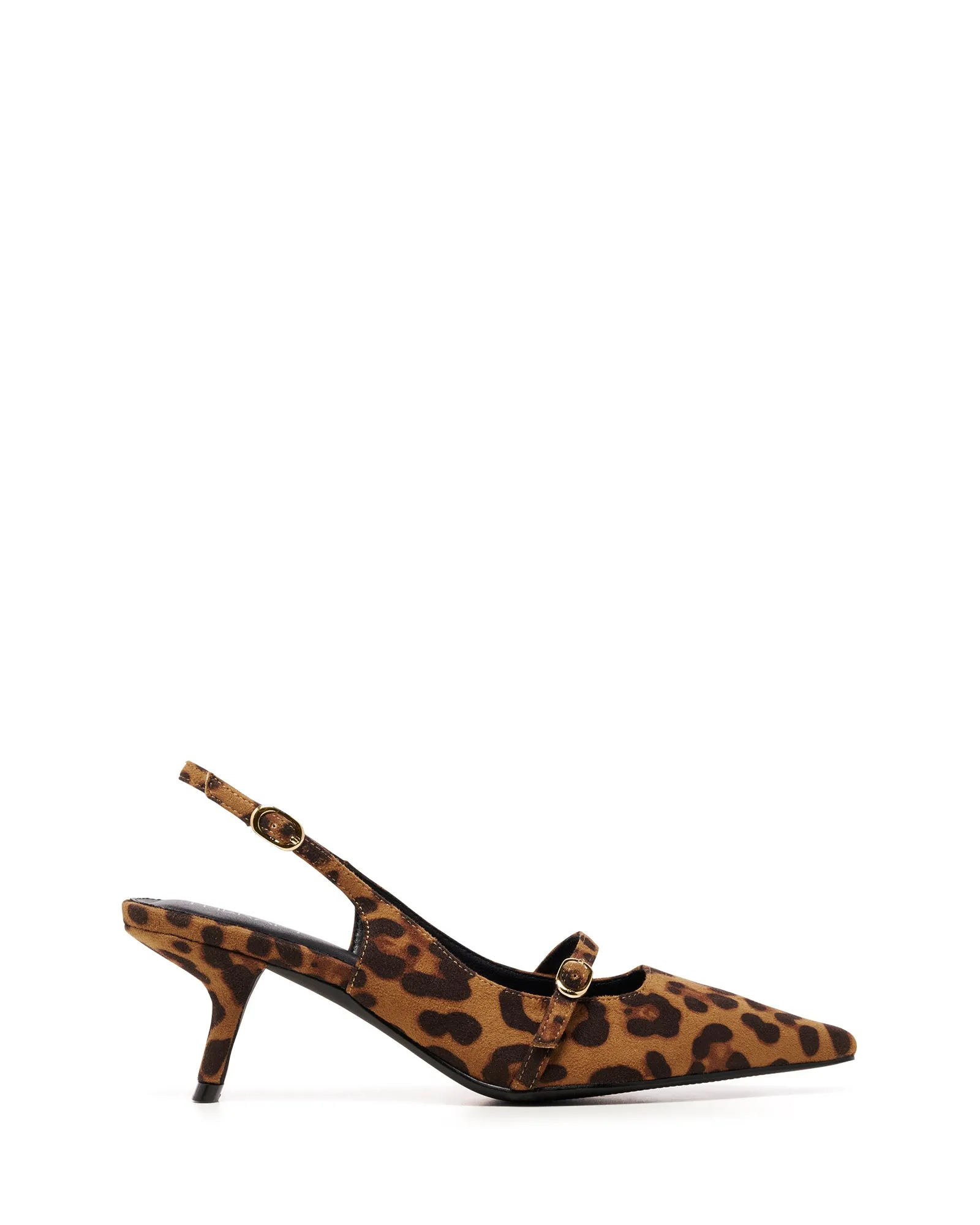 Parlour Pump Leopard Microsuede