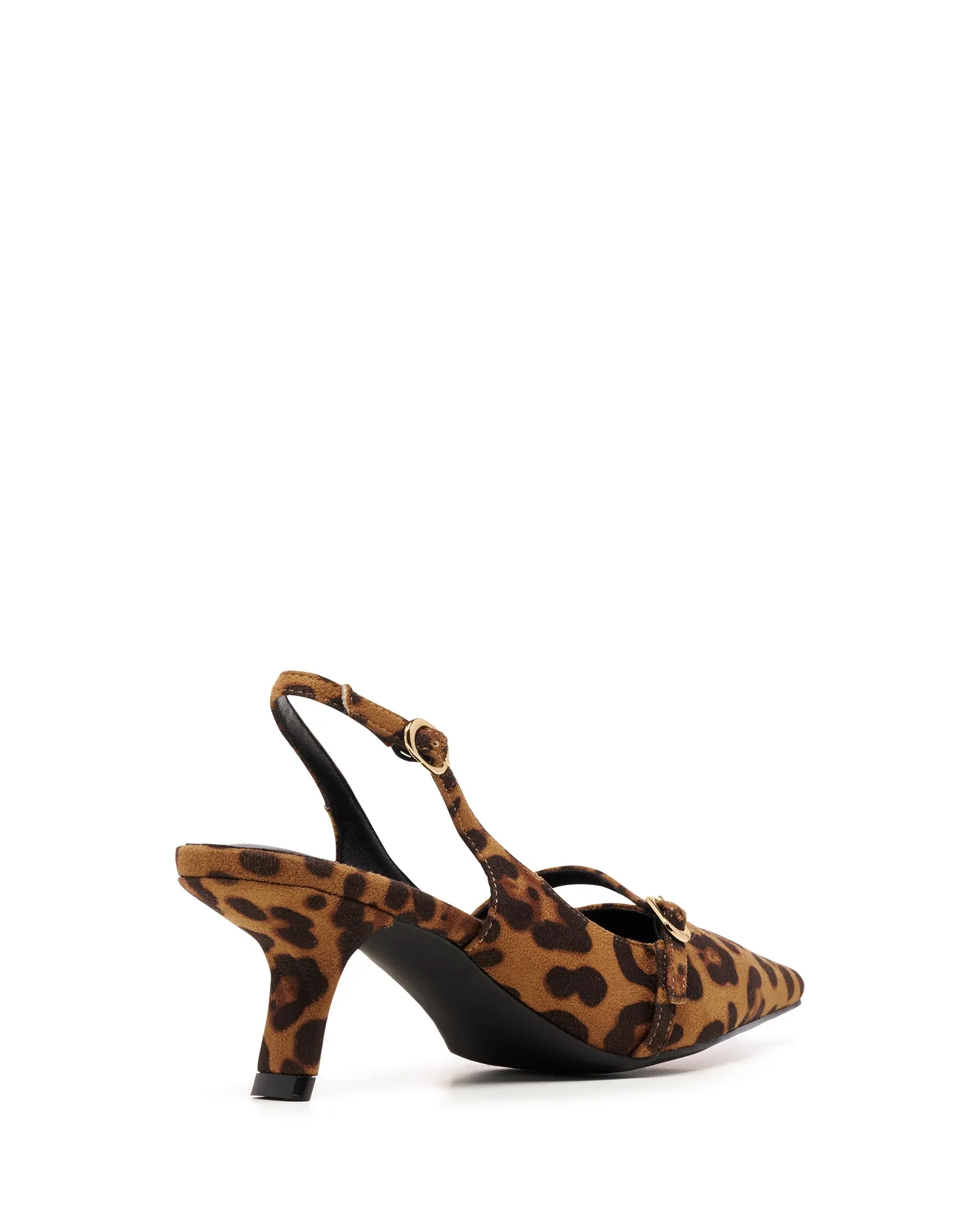 Parlour Pump Leopard Microsuede
