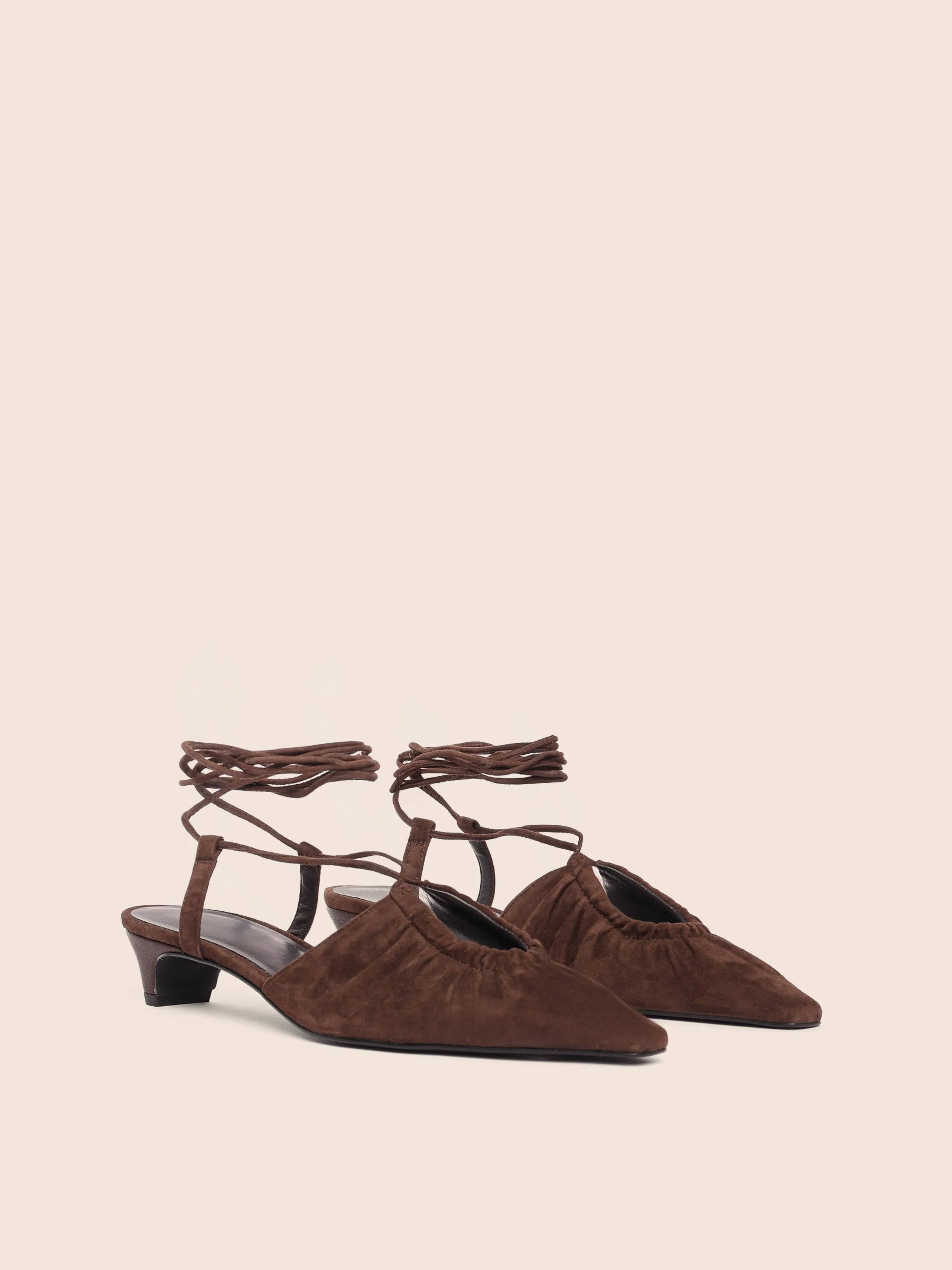 Rafael Brown Suede Pump