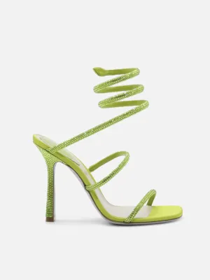 René Caovilla Wraparound Heeled Sandals