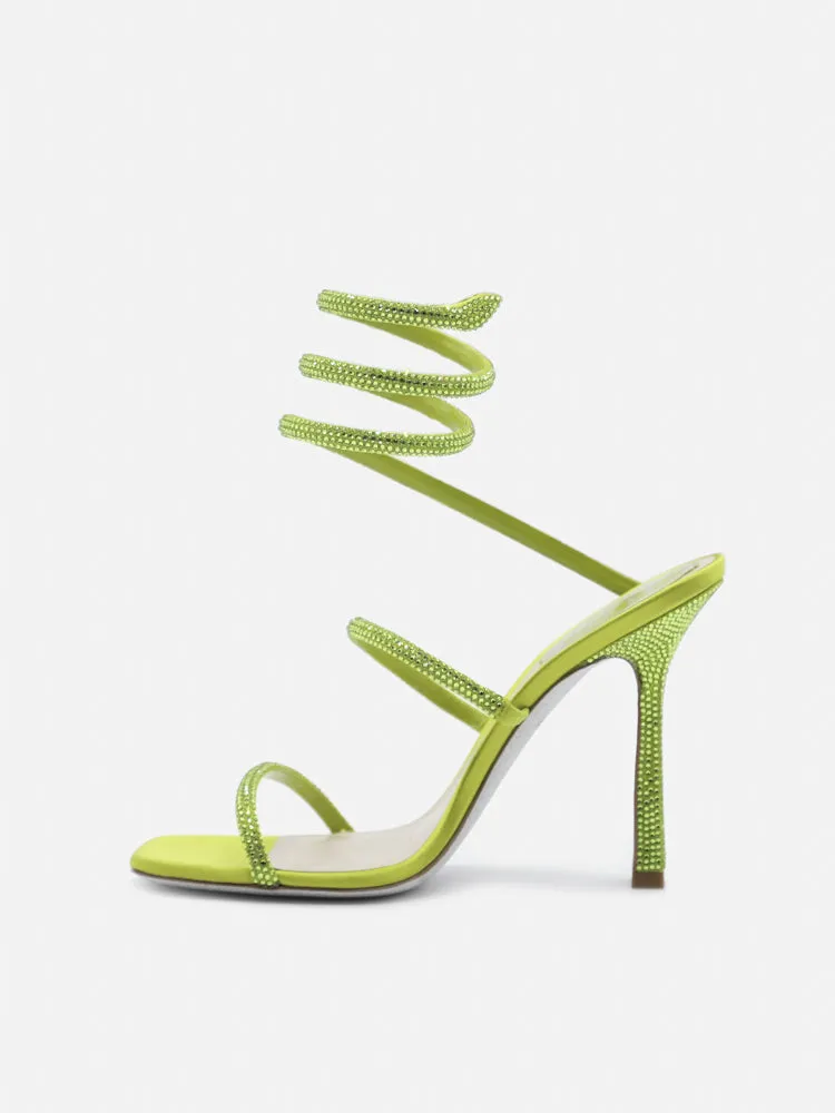 René Caovilla Wraparound Heeled Sandals