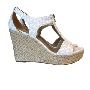 Sandals Designer By Michael Kors In White, Size:8.5