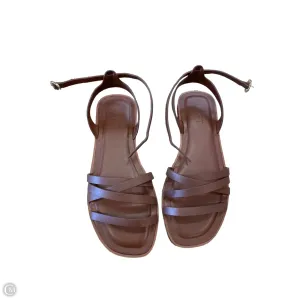 Sandals Flats By Loft In Brown, Size: 7.5