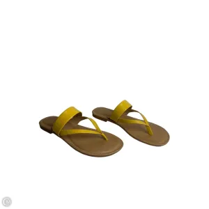 Sandals Flip Flops By Antonio Melani In Yellow, Size: 7.5