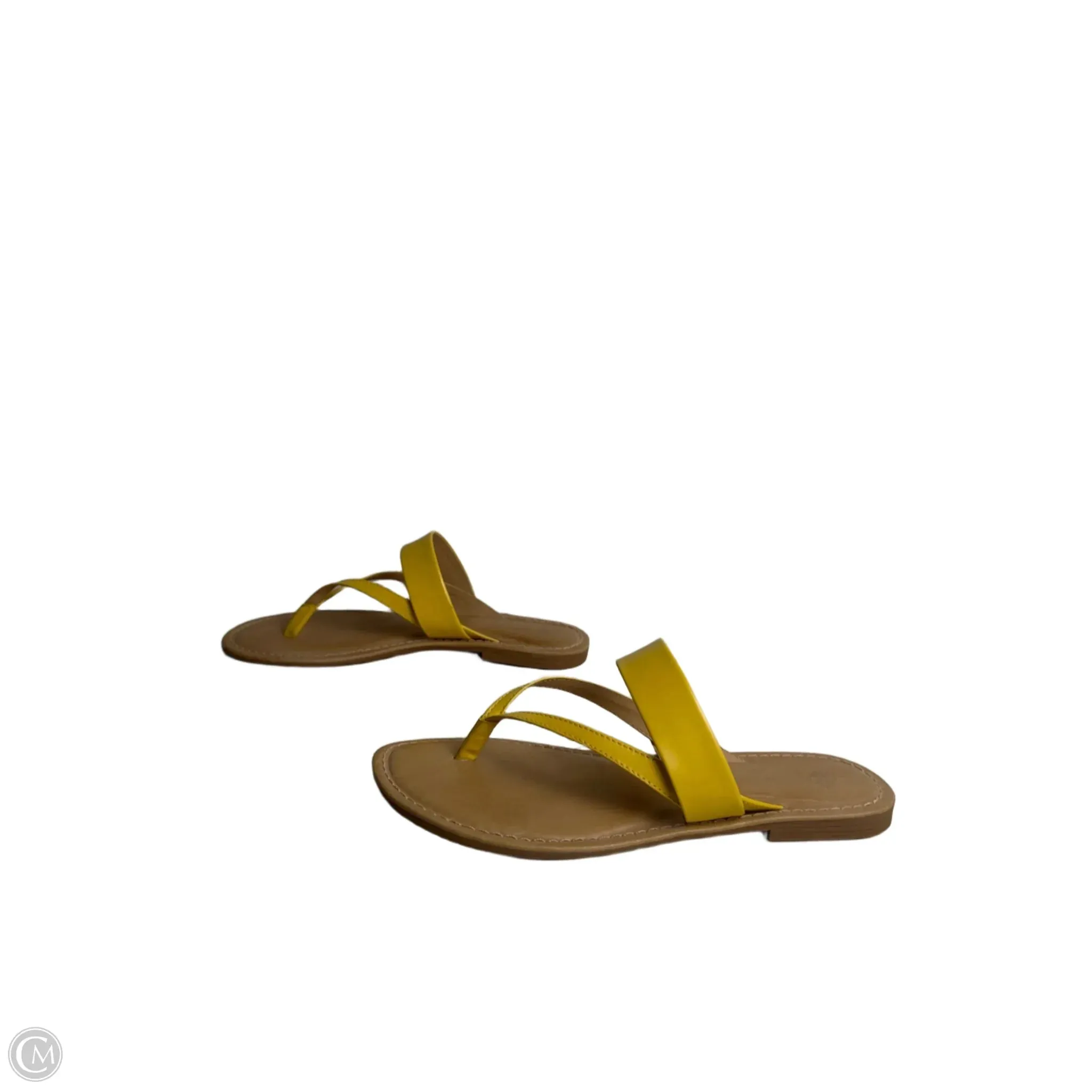Sandals Flip Flops By Antonio Melani In Yellow, Size: 7.5