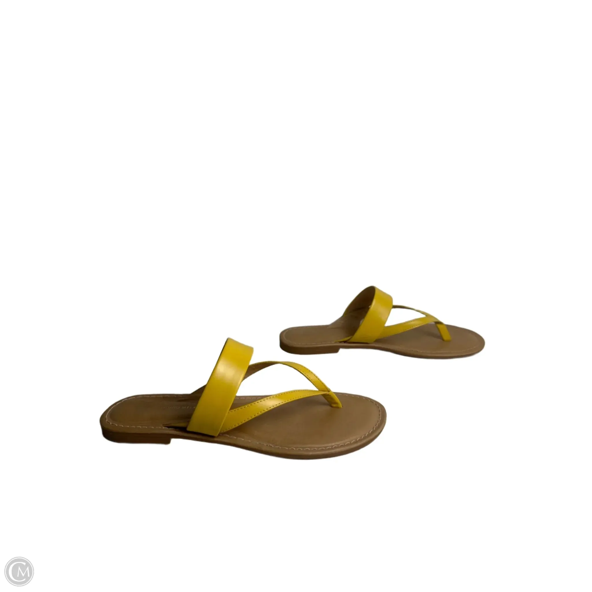 Sandals Flip Flops By Antonio Melani In Yellow, Size: 7.5