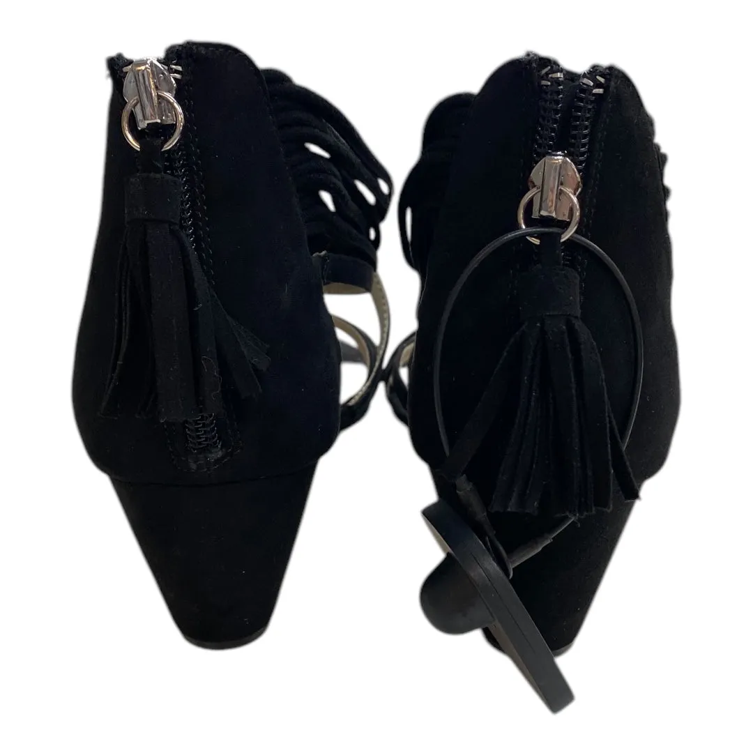 Sandals Heels Block By American Rag In Black, Size:9