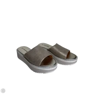 Sandals Heels Platform By Johnston & Murphy In Gold, Size: 7.5