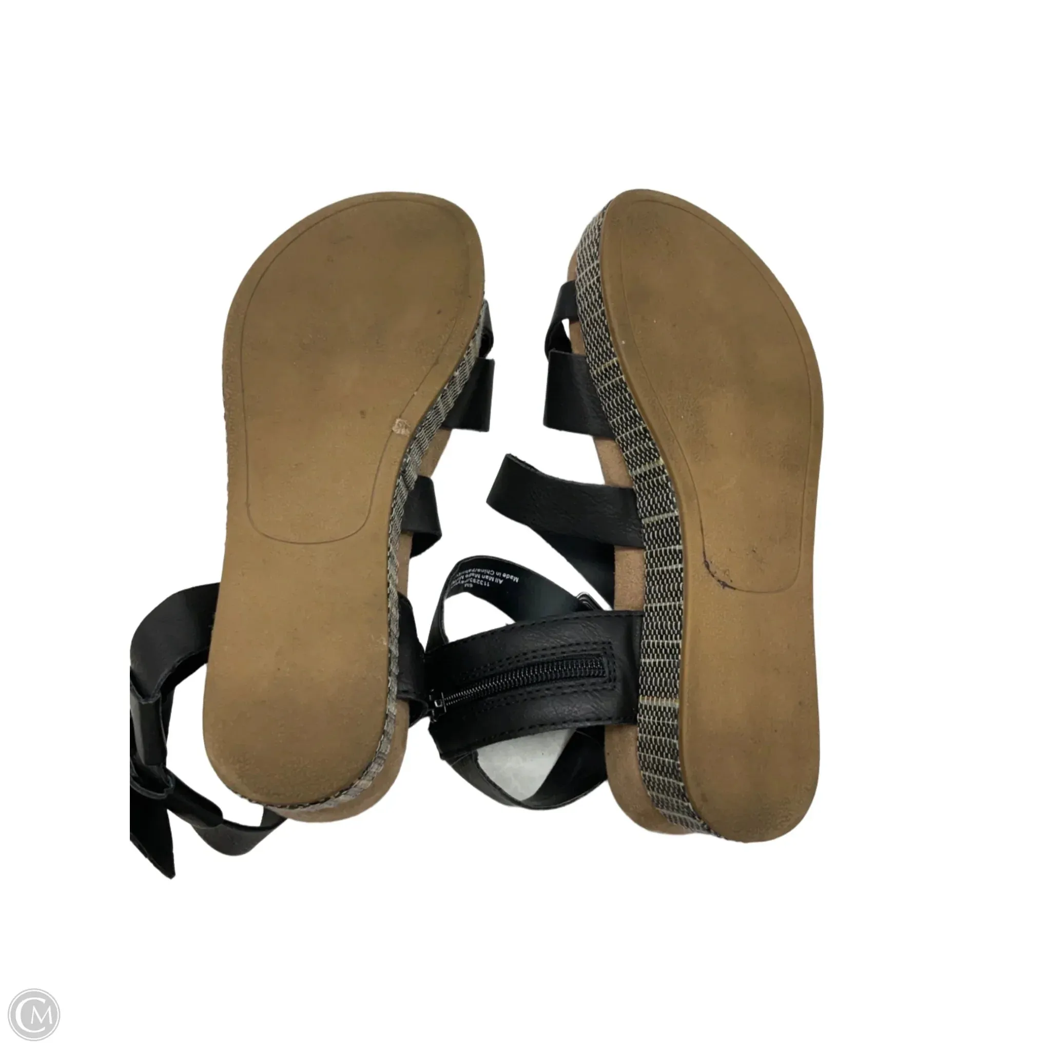 Sandals Heels Platform By Maurices In Black, Size: 6