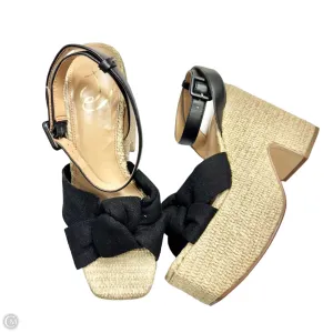 Sandals Heels Platform By Sam Edelman In Black & Tan, Size: 8.5