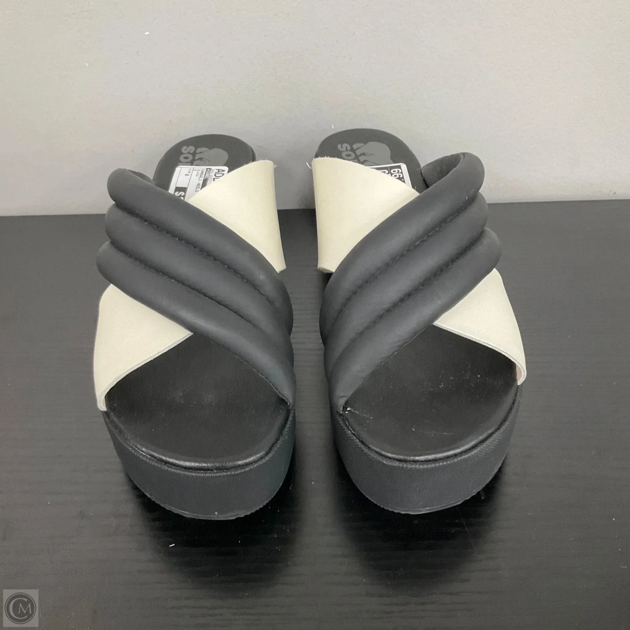 Sandals Heels Platform By Sorel In Black, Size: 8