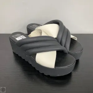 Sandals Heels Platform By Sorel In Black, Size: 8