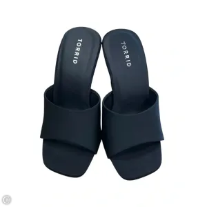 Sandals Heels Stiletto By Torrid In Black, Size: 9.5