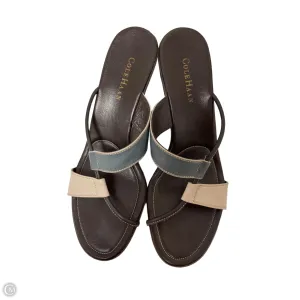 Sandals Heels Wedge By Cole-haan In Brown, Size: 10
