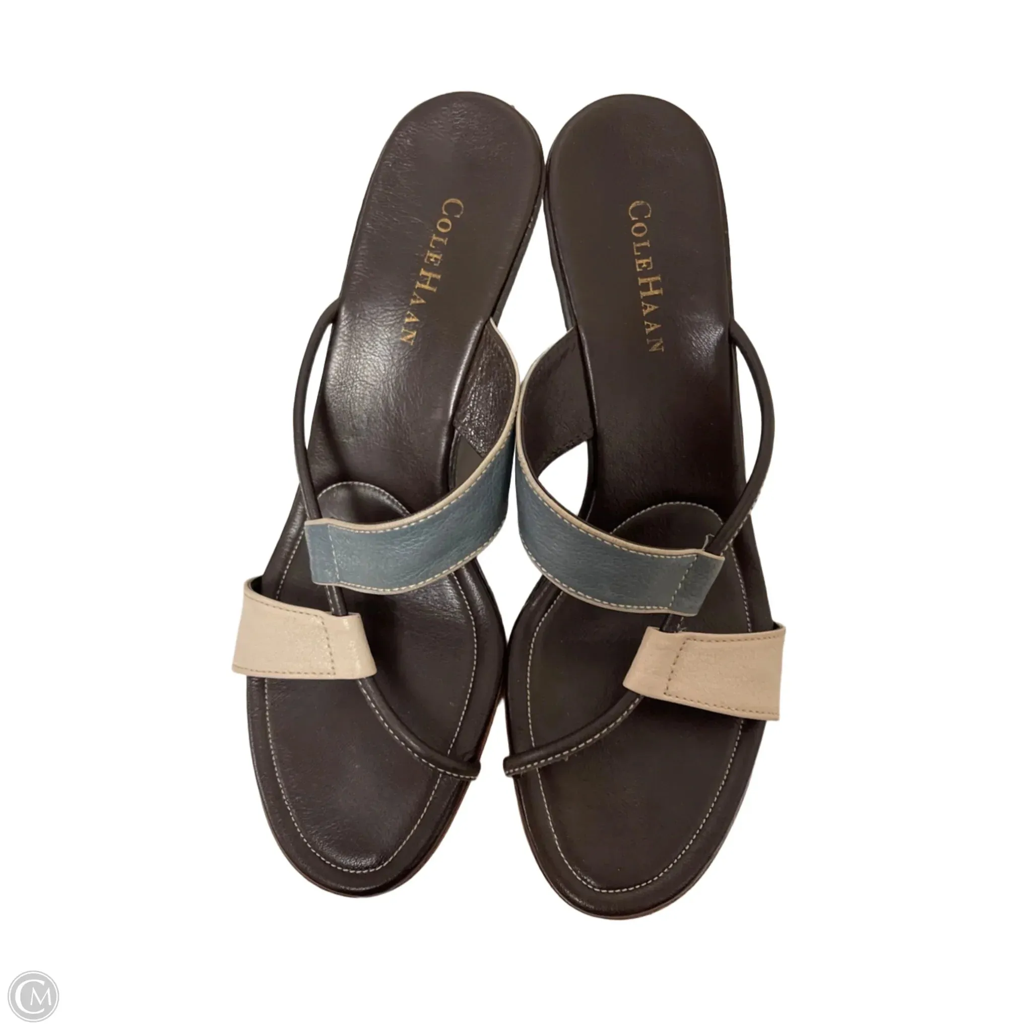Sandals Heels Wedge By Cole-haan In Brown, Size: 10
