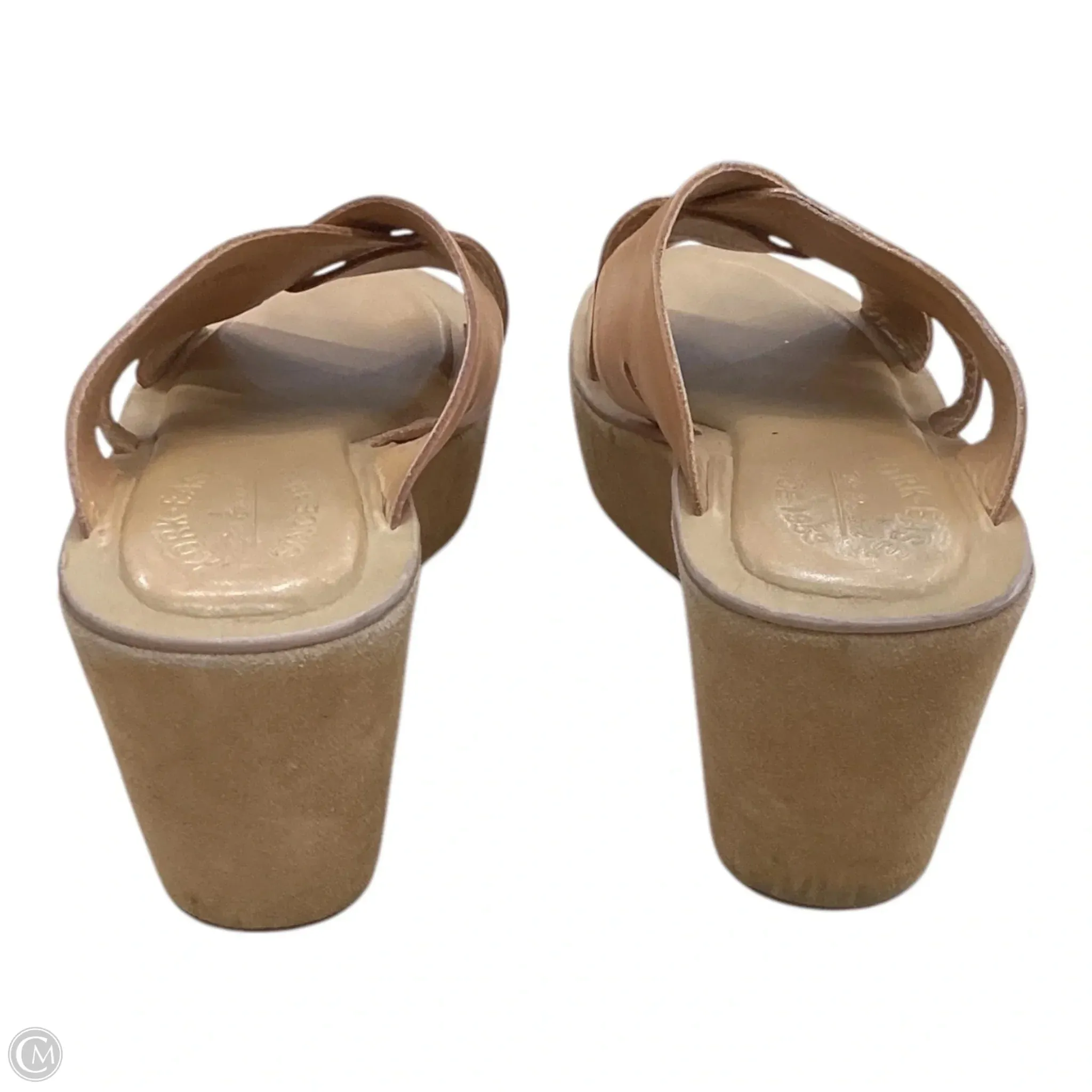 Sandals Heels Wedge By Kork Ease In Brown, Size: 8