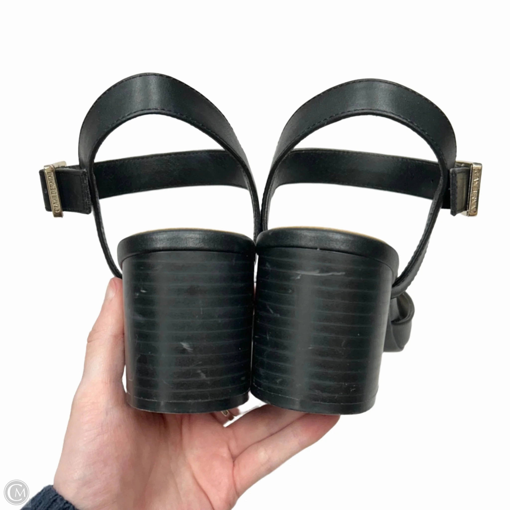 Sandals Heels Block By Giani Bernini In Black, Size: 9
