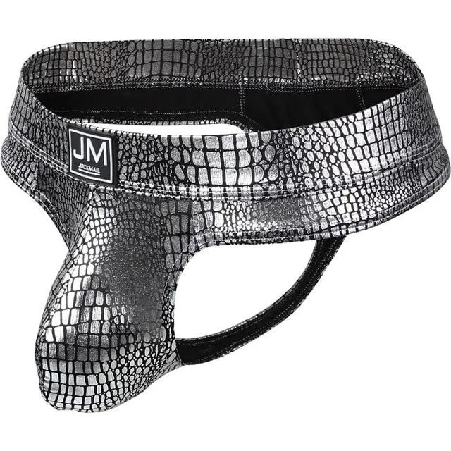 Scale Metallic Thong