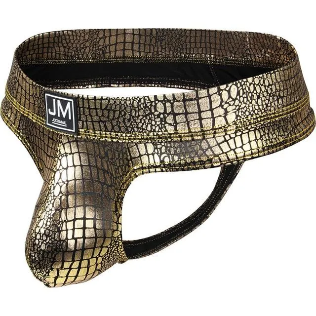Scale Metallic Thong
