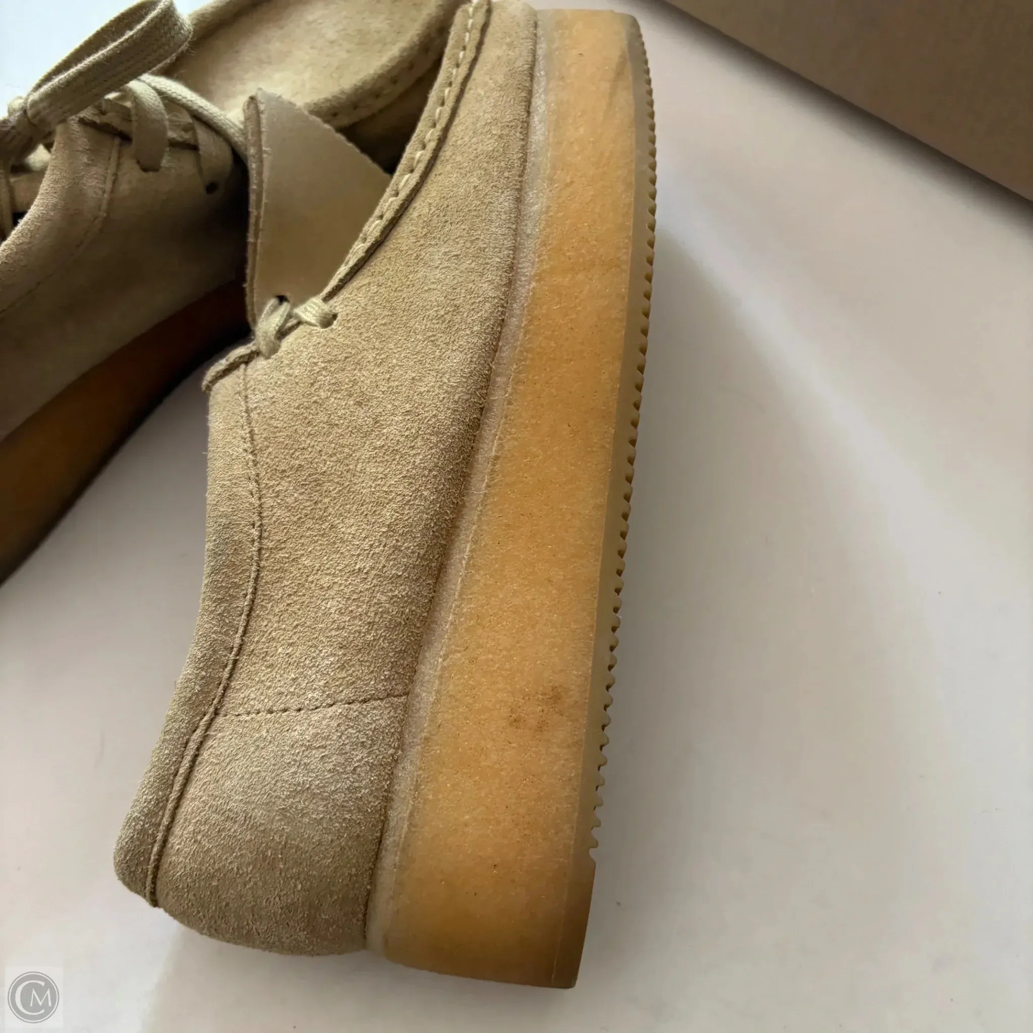 Shoes Heels Block By Clarks In Beige, Size: 7.5