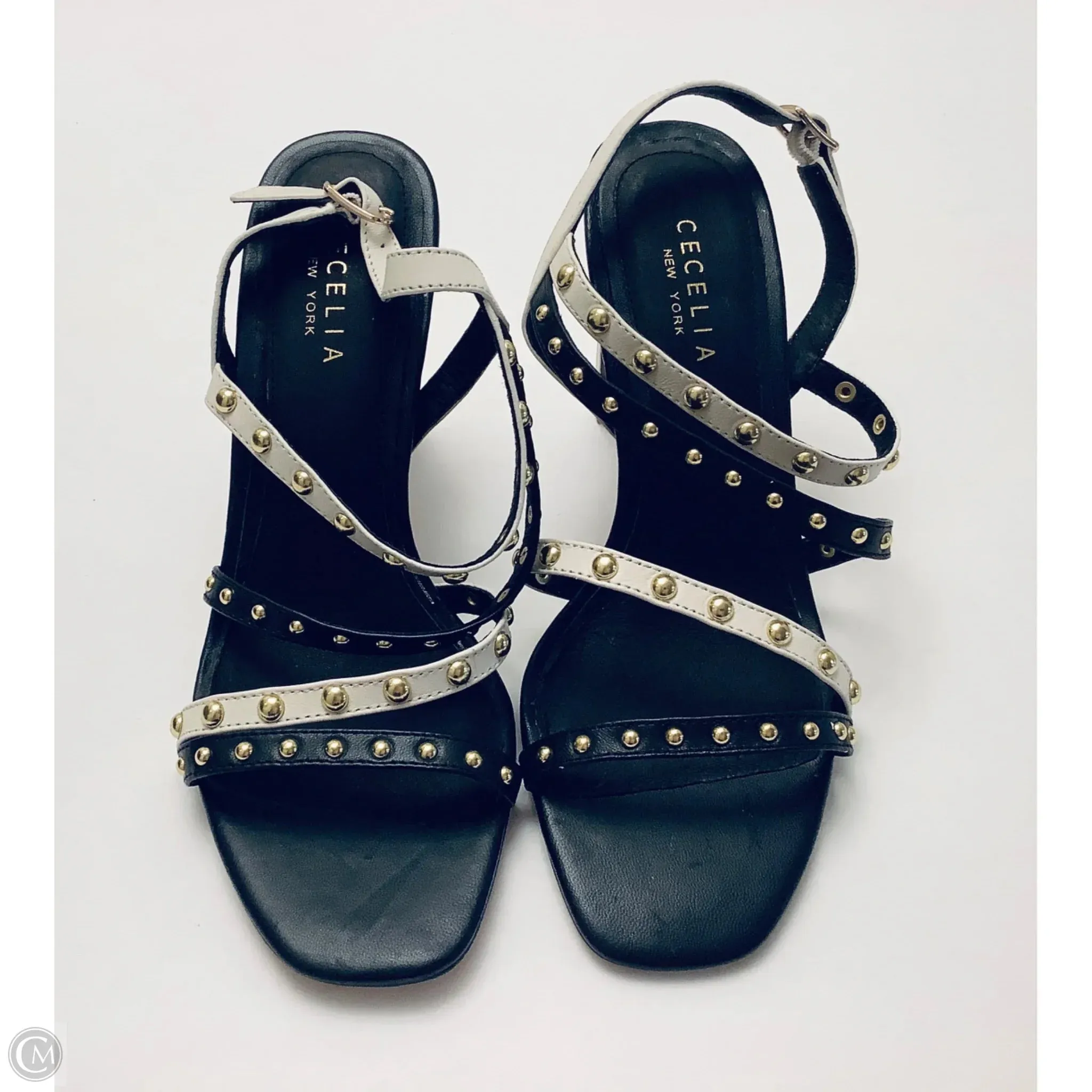 Shoes Heels Block By Cmc In Black & White, Size: 9