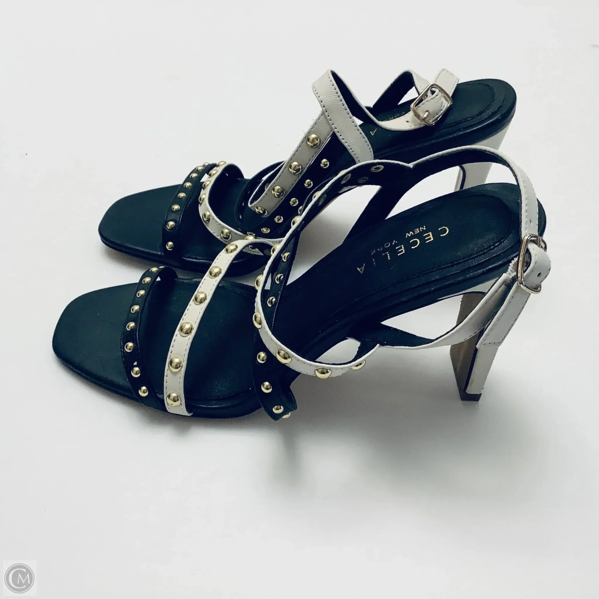 Shoes Heels Block By Cmc In Black & White, Size: 9