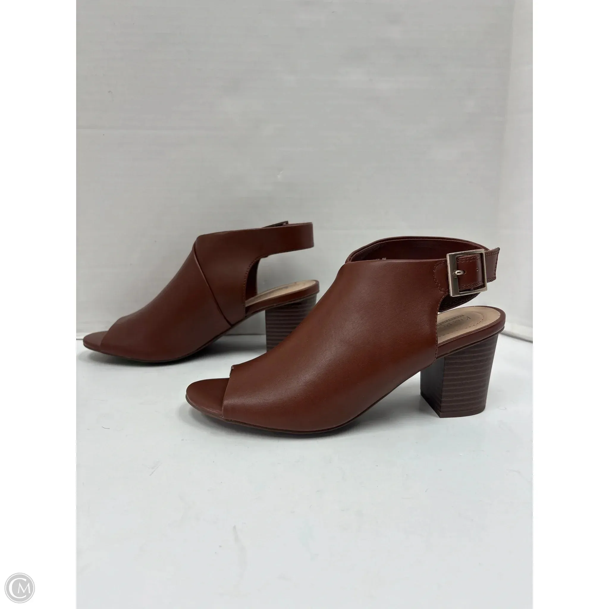 Shoes Heels Block By Kim Rogers In Brown, Size: 9