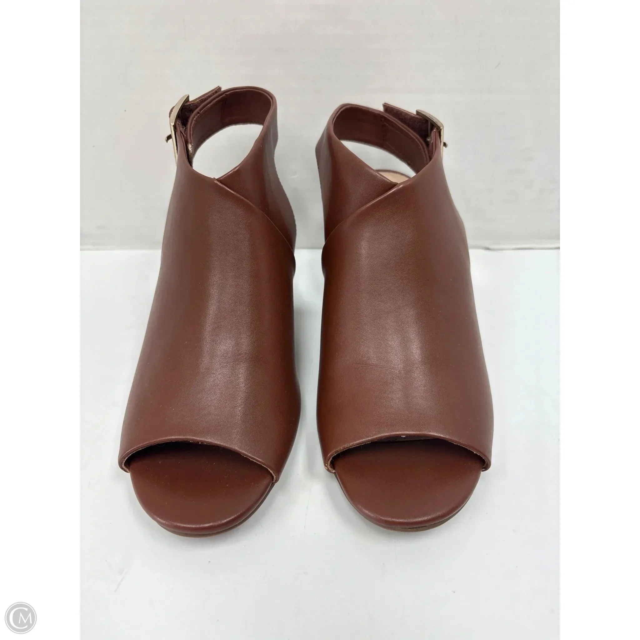 Shoes Heels Block By Kim Rogers In Brown, Size: 9