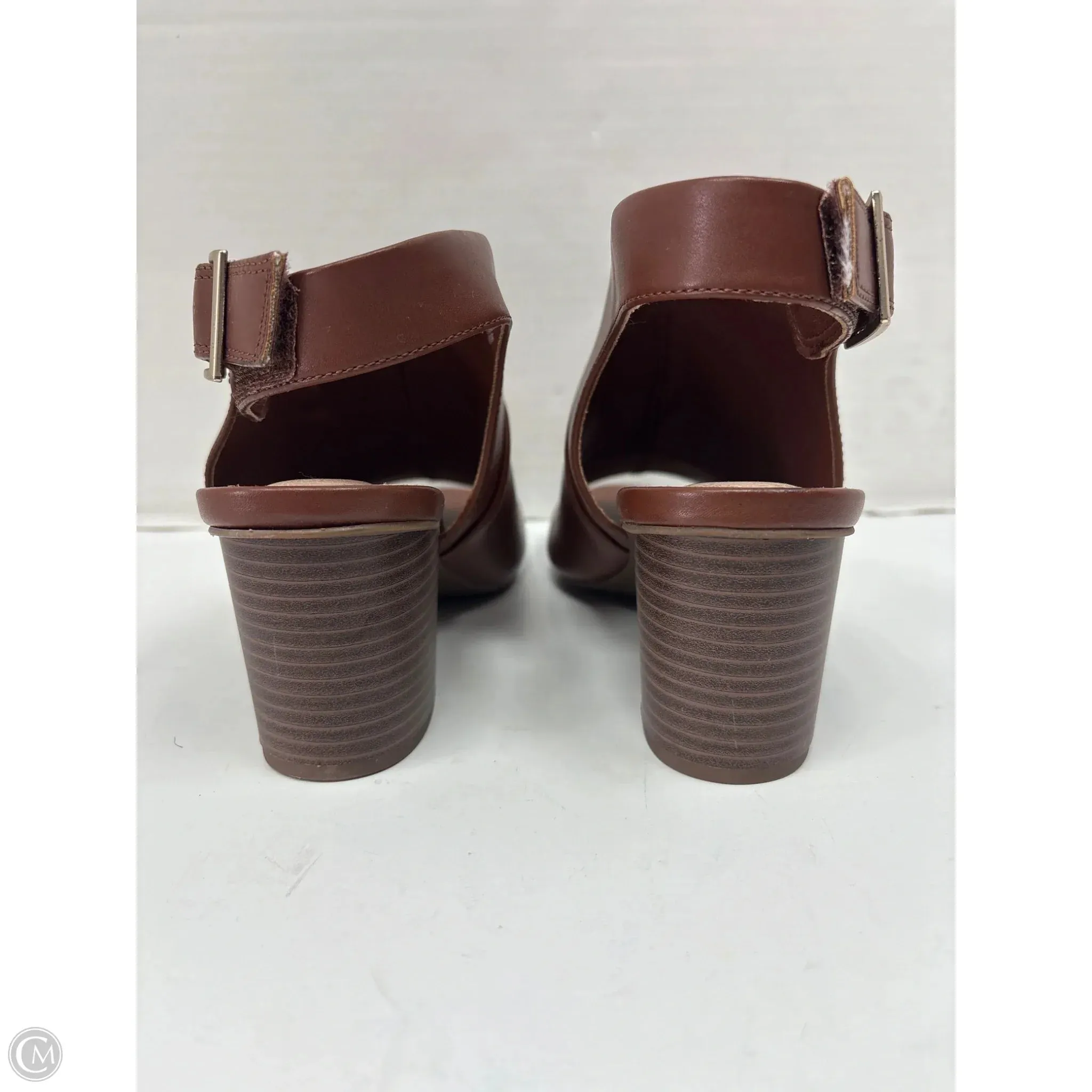 Shoes Heels Block By Kim Rogers In Brown, Size: 9