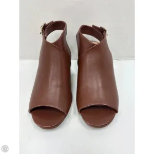 Shoes Heels Block By Kim Rogers In Brown, Size: 9