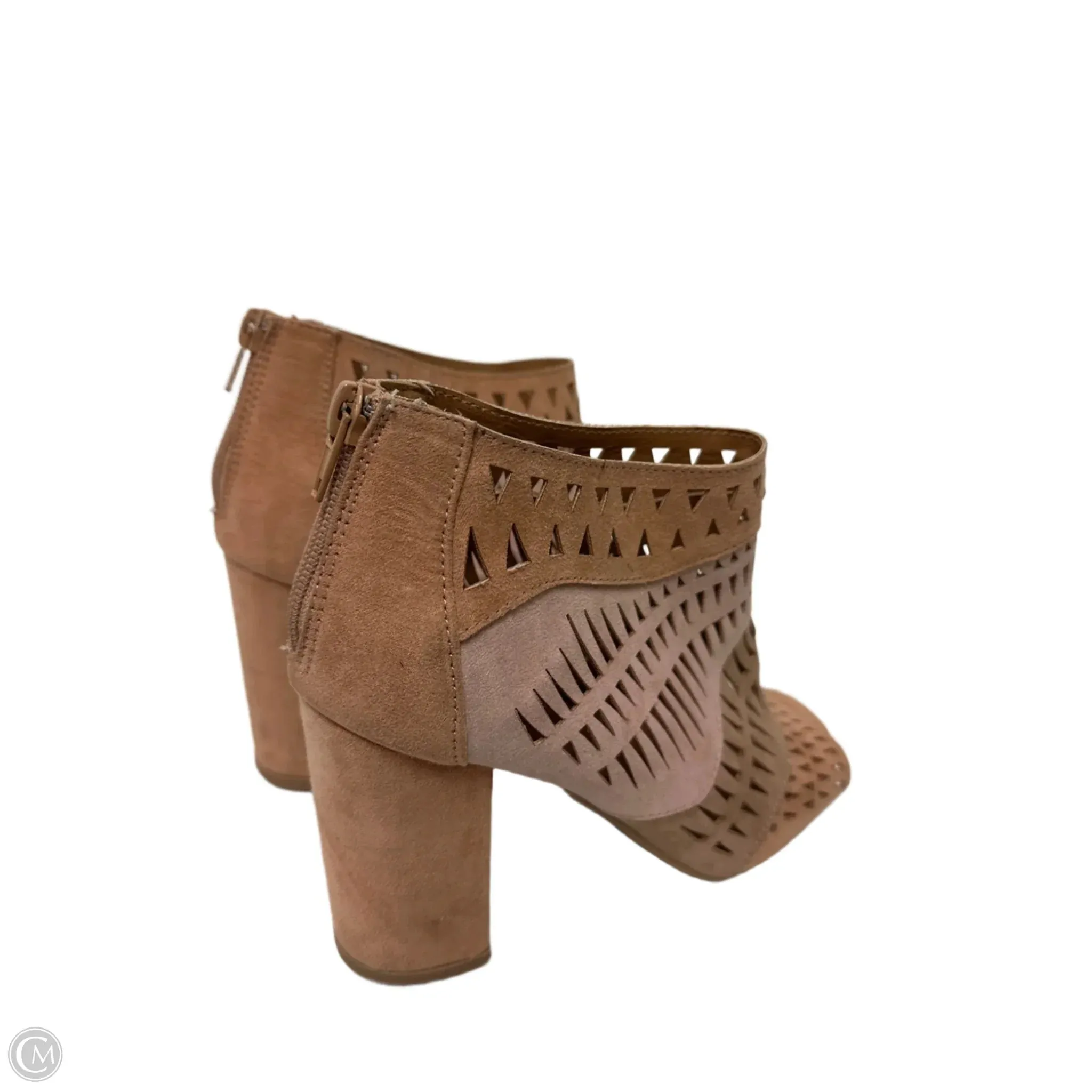 Shoes Heels Block By Qupid In Cream, Size: 8