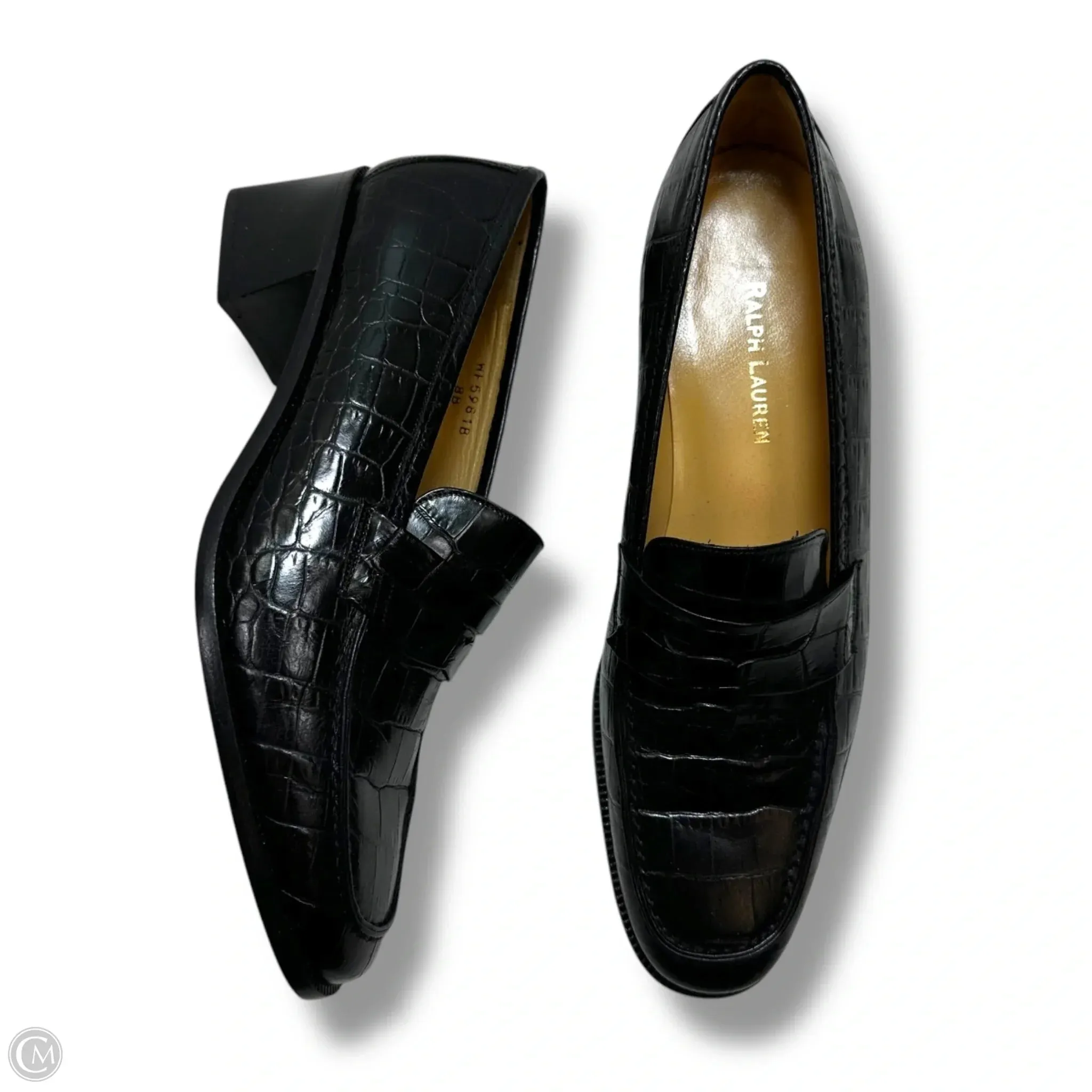 Shoes Heels Block By Ralph Lauren In Black, Size: 8