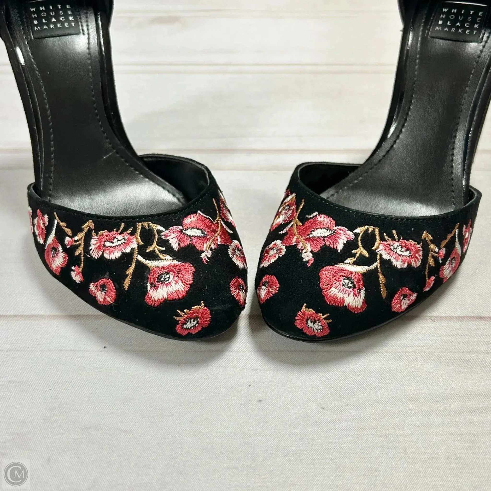 Shoes Heels Block By White House Black Market In Floral Print, Size: 5.5