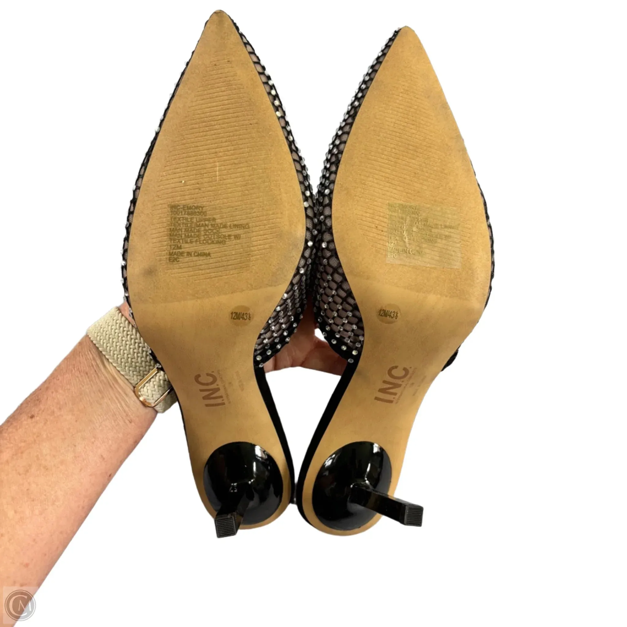 Shoes Heels Stiletto By Inc In Black, Size: 12