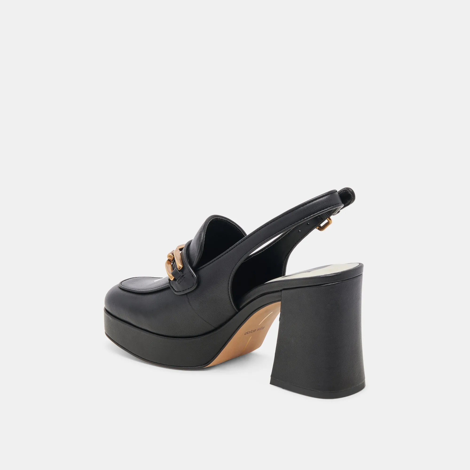SIRUS HEELS BLACK LEATHER