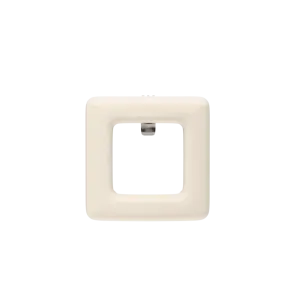 Square Ivory Leather Toe Clip