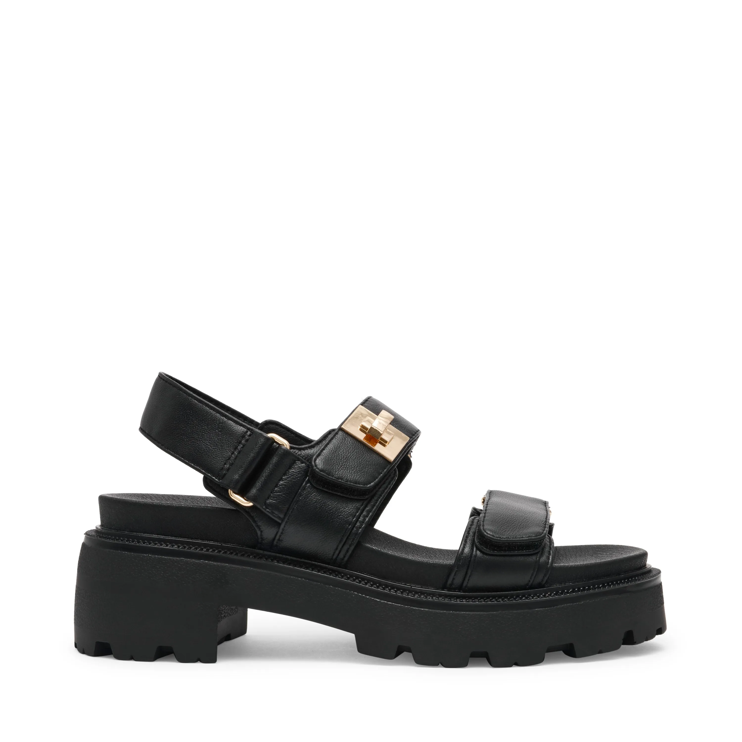 Supermona Sandal BLACK LEATHER