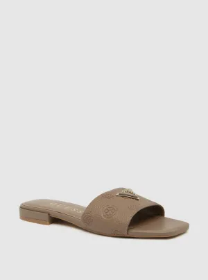 Taupe Tamsea Slide Sandal