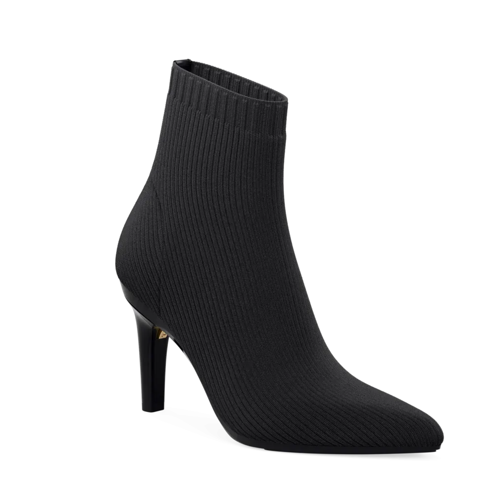 The Bootie - Coal Knit   Stiletto Heel Kit 4 Coal - FINAL SALE