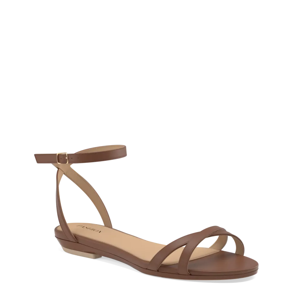 The Brynn - Walnut Leather 3 Stiletto