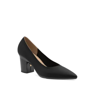 The Pump - Coal Knit   Block Heel Kit 3 Coal - FINAL SALE
