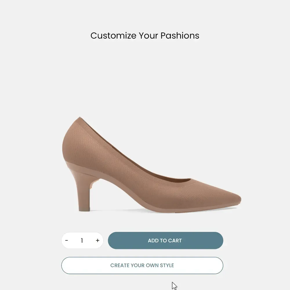 The Pump - Latte Knit   Stiletto Heel Kit 3 Latte - FINAL SALE