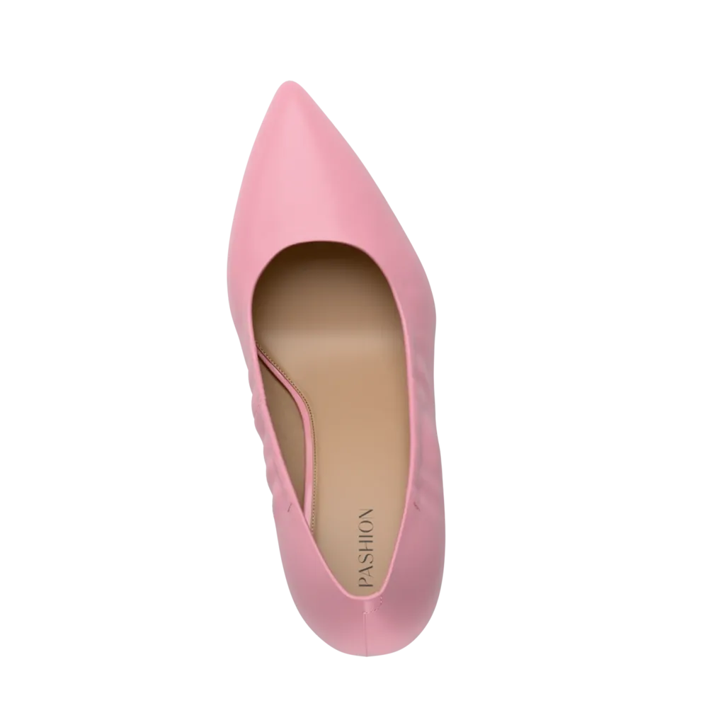 The Pump - Pink Leather